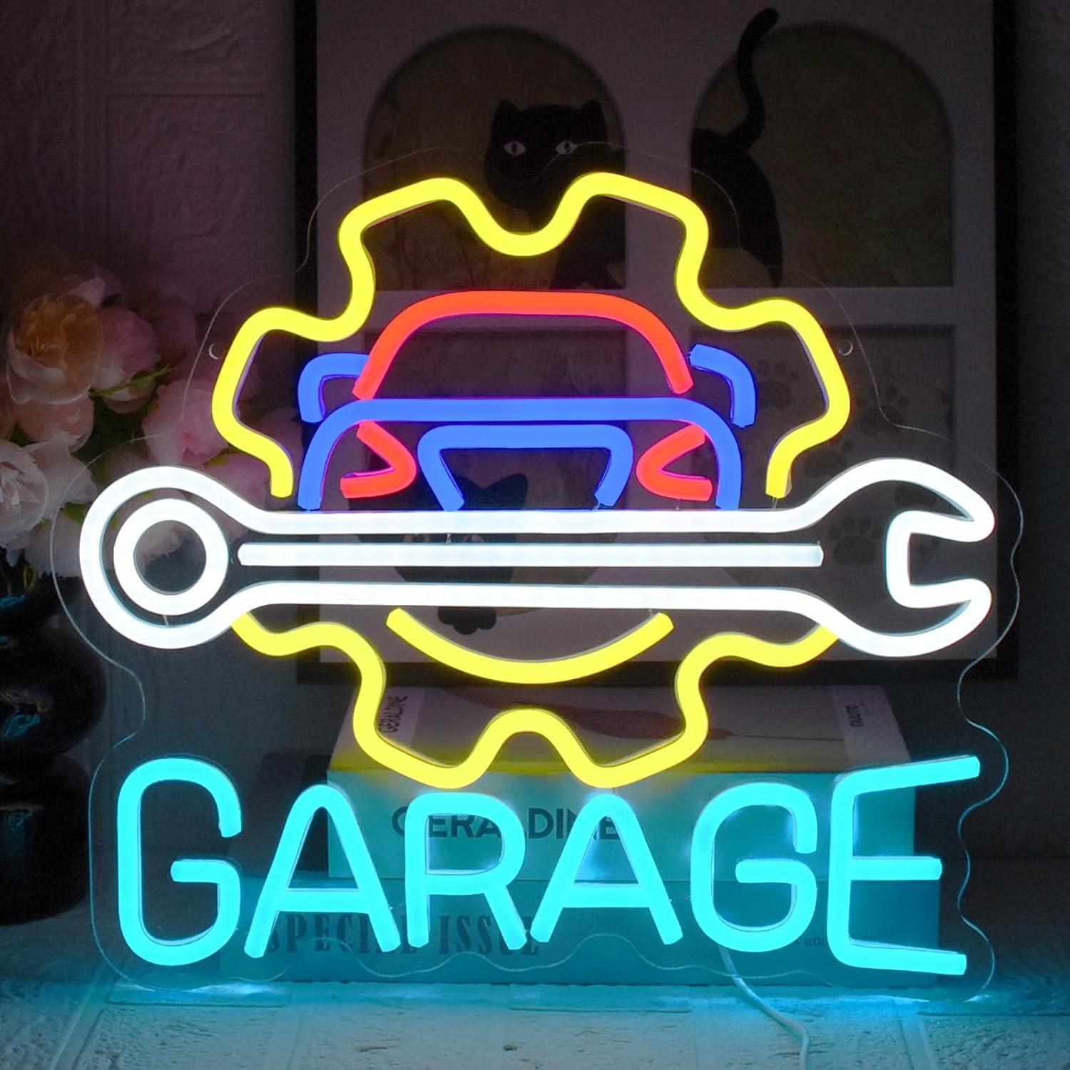 Garage Neon Sign USB Powered L - Auto Repair Shop recension och pris