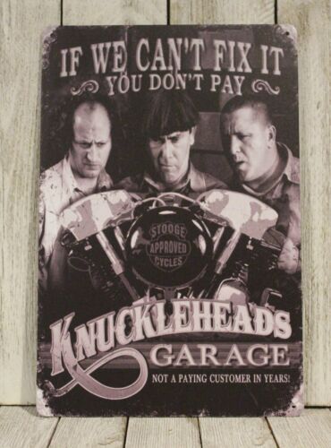 Knuckleheads Garage Tin Metal  - Auto Repair Shop recension och pris