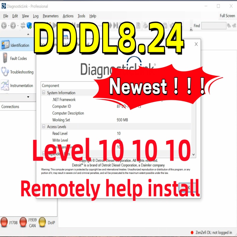 2026 Newest DDDL 8.24 Detroit  - Auto Repair Shop Diagnostics recension och pris